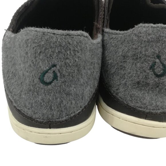 Olukai Nohea Moku Hulu Gray Mens Sneakers Size 9 Slip On Brown Barefoot Comfort main image 8